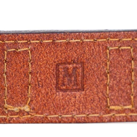 Fossil TAN BROWN GENUINE LEATHER 1"Wd CASUAL DRESS WOMEN'S BELT Sz M (P23 - Picture 8 of 13